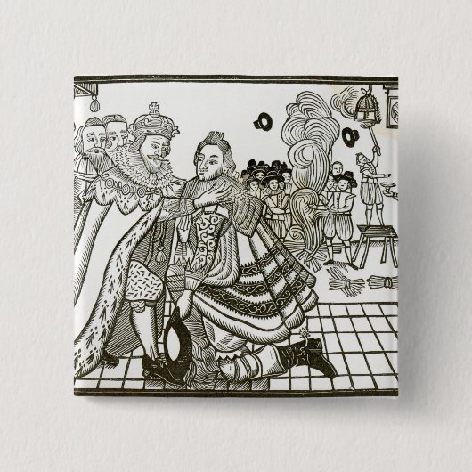 Prinz Charless Welcome Home von Spanien, 1623 Button (Vorderseite)