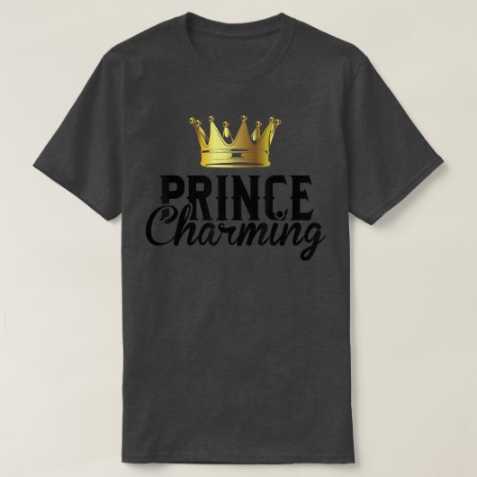 Prinz Charming Funny Fairy Tale Halloween Lazy Co T-Shirt (Design vorne)