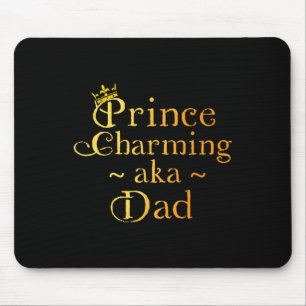 Prinz Charming Vater Shirt Crown Geburtstagsväter Mousepad