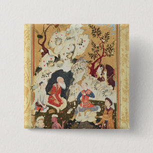 Prinz, der einen Asketen besucht Button