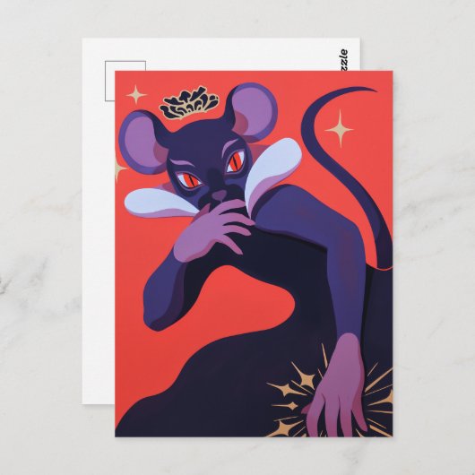 Prinz der Ratten Postkarte (Vorne/Hinten)