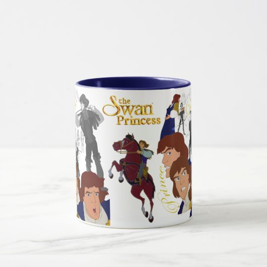 Prinz Derek Sketch Mug mit farbigem Rim&Handle Tasse (Zentrum)