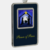 Prinz des Friedens - Ornamente Rahmen-Ornament Silber (Rechts)