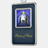 Prinz des Friedens - Ornamente Rahmen-Ornament Silber (Links)