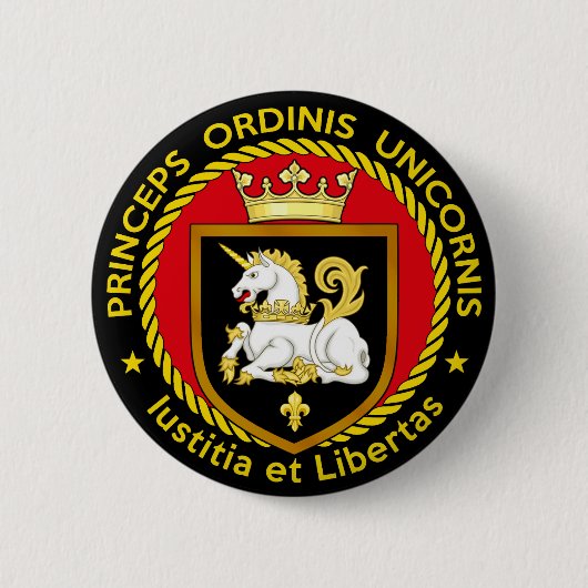 Prinz des Ordens des Einhorns Button (Vorderseite)