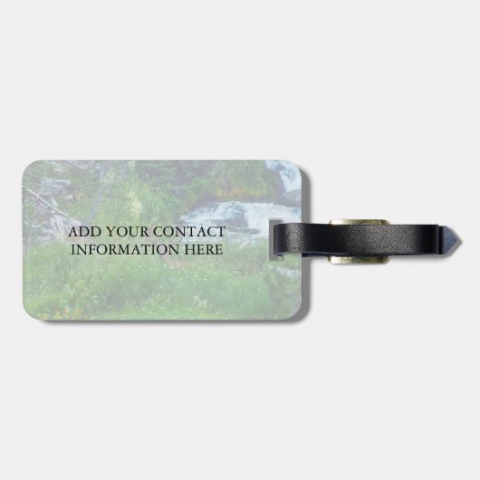 Prinz des Waldes Gepäckanhänger (Rückseite horizontal)