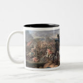 Prinz Eugene des Wirsings an der Belagerung von Zweifarbige Tasse (Links)
