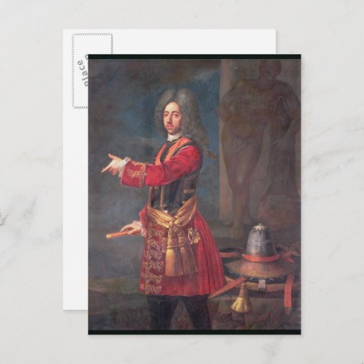 Prinz Eugene von Savoy Postkarte (Vorne/Hinten)