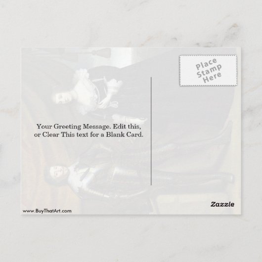 Prinz Frederik und Ehefrau von Gerard Van Honthors Postkarte (Rückseite)