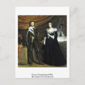 Prinz Frederik und Ehefrau von Gerard Van Honthors Postkarte (Vorderseite)