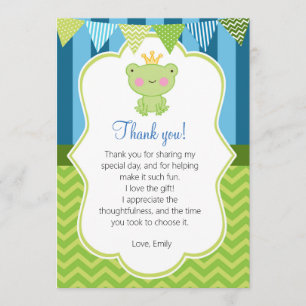 Prinz Frog Thank You Card Dankeskarte