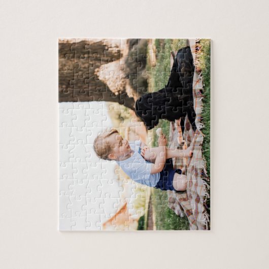 Prinz George mit Hund Puzzle (Vertikal)