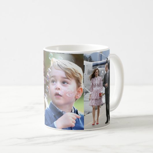 Prinz George u. William-Prinzessin Charlotte u. Kaffeetasse (VorderseiteRechts)