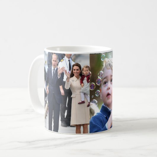 Prinz George u. William-Prinzessin Charlotte u. Kaffeetasse (Vorderseite Links)
