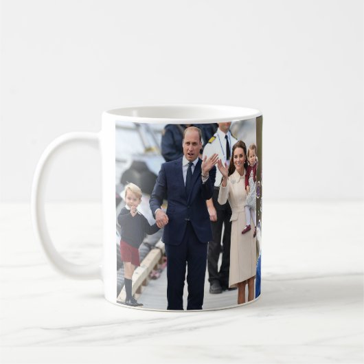 Prinz George u. William-Prinzessin Charlotte u. Kaffeetasse (Links)