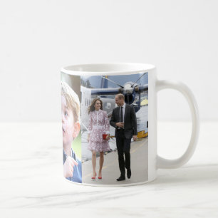 Prinz George u. William-Prinzessin Charlotte u. Kaffeetasse