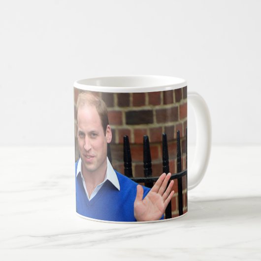 Prinz George und Prinz William Kaffeetasse (VorderseiteRechts)