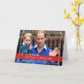 Prinz George und Prinz William Karte (Gelbe Blume)