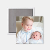 Prinz George und Prinzessin Charlotte Magnet (Vorderseite/Rückseite)
