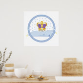 Prinz George von Cambridge Pillow und Crown Poster (Küche)