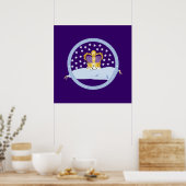 Prinz George von Cambridge Pillow und Crown Poster (Küche)