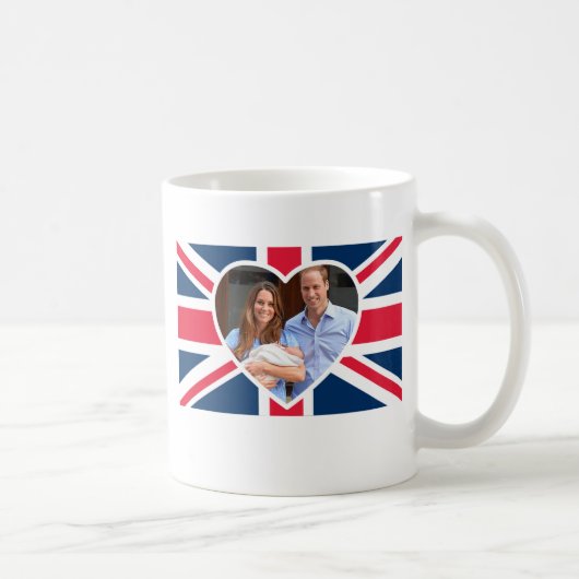 Prinz George - William u. Kate Kaffeetasse (Rechts)
