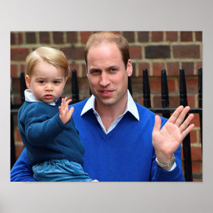 Prinz George - William u. Kate Poster
