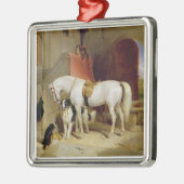 Prinz Georges Favourites (Öl auf Leinwand) Silbernes Ornament (Links)