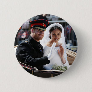 Prinz Harry und Meghan Markle königliche Hochzeit Button