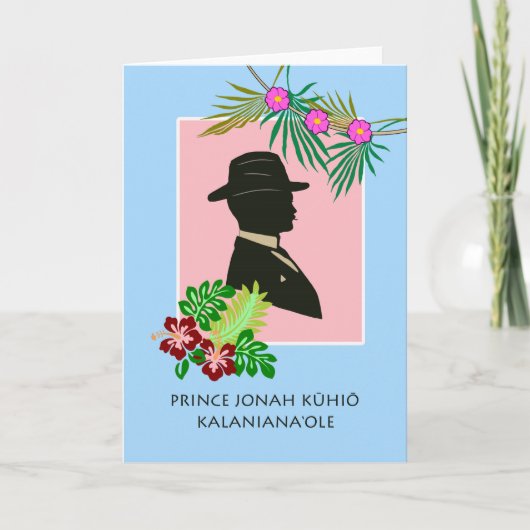 Prinz Jonah Kuhio Kalanianaole Day, Karte (Vorderseite)
