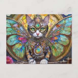 Prinz Kitty Katze der Butterfly Wing Brigade Postkarte