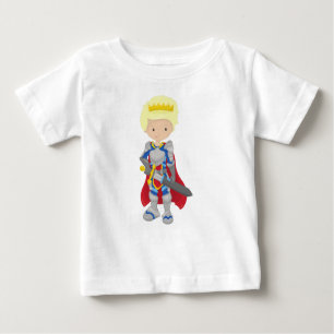 Prinz, König, Ritter, Schwert, Krone, blondes Haar Baby T-shirt