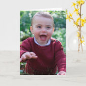 Prinz Louis feiert 1. Geburtstag Karte (Gelbe Blume)