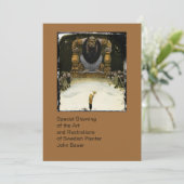 Prinz mit dem Trollkönig Einladung (Stehend Vorderseite)