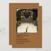 Prinz mit dem Trollkönig Einladung (Vorne/Hinten)