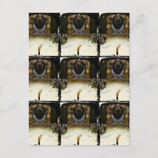 Prinz mit dem Trollkönig Postkarte (Vorderseite)