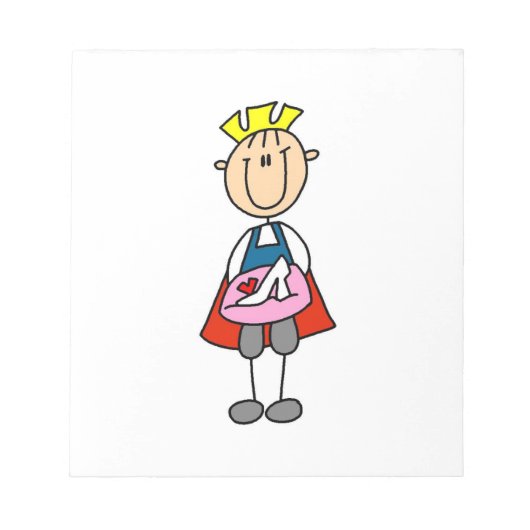 Prinz mit Glasschliff Notizblock (Vorderseite)