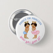 Prinz oder Prinzessin Geschlecht Enthüllung Pink B Button (Vorne & Hinten)