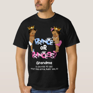 Prinz oder Prinzessin Oma-Ethnic Gender Reveal T-Shirt