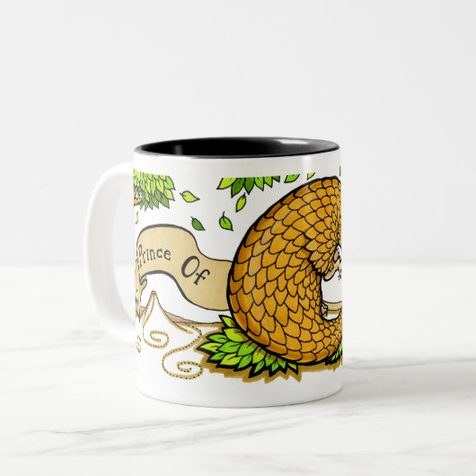 Prinz Of Pangolins Zweifarbige Tasse (Vorderseite Links)