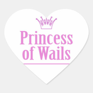 Prinz of Wails / Prinzessin von Wails v2 Herz-Aufkleber