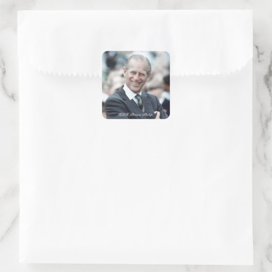 Prinz Philip 1983 Quadratischer Aufkleber (Tasche)