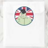 Prinz Philip Duke von Edinburgh Quadratischer Aufkleber (Tasche)