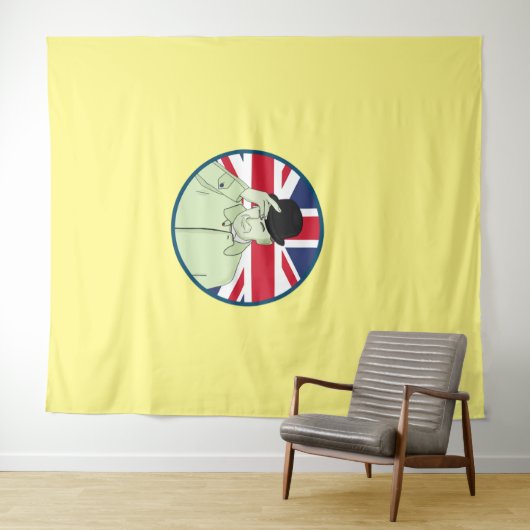 Prinz Philip Duke von Edinburgh Wandteppich (Beispiel (Horizontal))