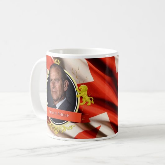 Prinz Philip Historical Mug Kaffeetasse (Vorderseite Links)