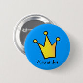 Prinz Prinzessin Crown Button (Vorne & Hinten)