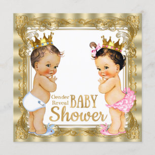 Prinz Prinzessin Geschlecht Enthüllung Baby Shower Einladung