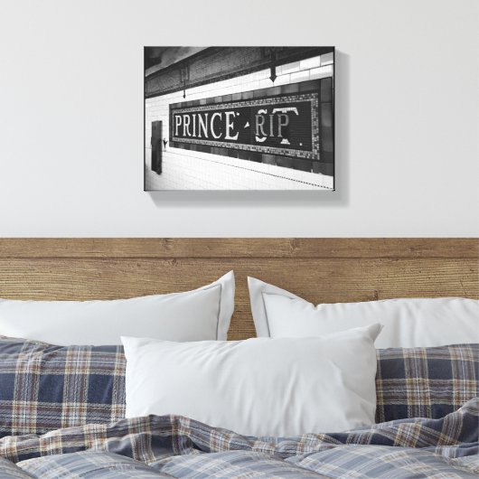 Prinz (RIP) Leinwanddruck (Insitu (Schlafzimmer))