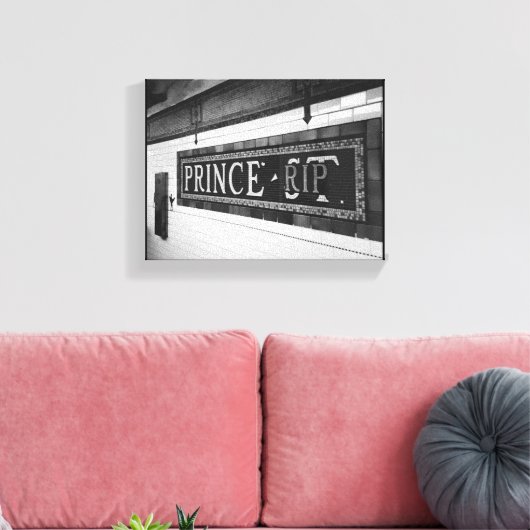 Prinz (RIP) Leinwanddruck (Insitu (Wohnzimmer))