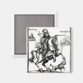 Prinz Rupert auf Horseback Magnet (Vorderseite/Rückseite)